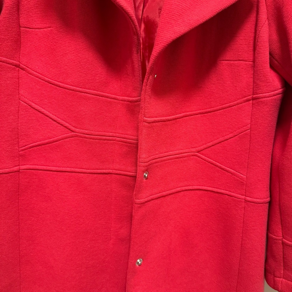 INC International Concepts Red Trench Coat - Picture 2 of 8
